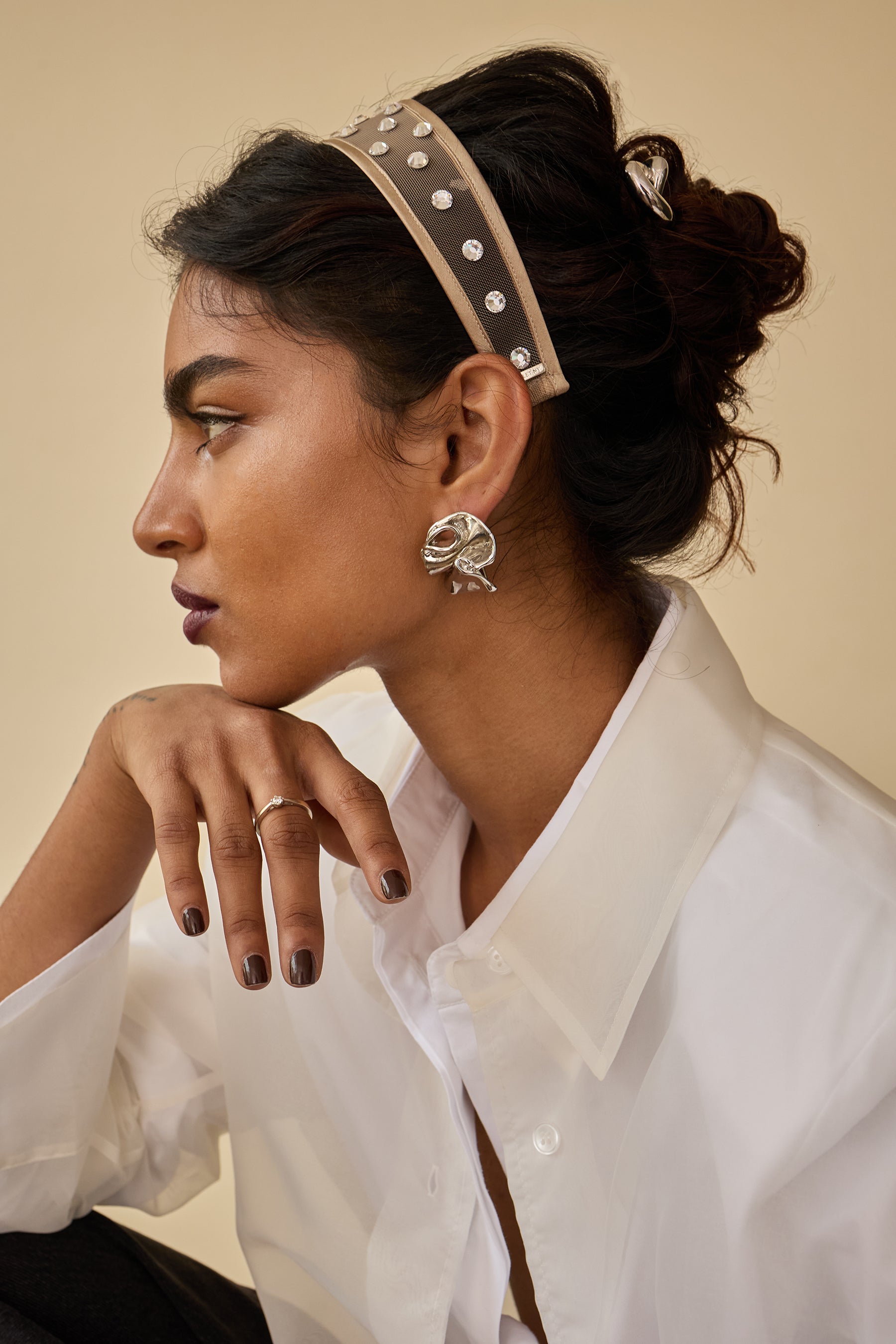Elegant Ruffle Stud Earrings for Women - Trendy Fashion Jewelry Gift for Parties, Weddings & Daily Wear