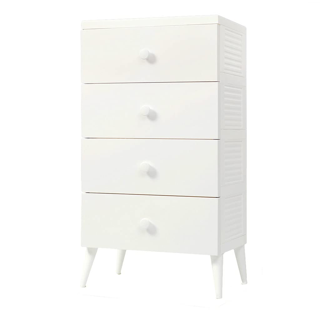 ZHAOSHUNLI White Thickened Plastic Storage Cabinet - Kids Wardrobe, Bedroom Drawer Organizer & Nightstand for Clothes, Toys & Bedroom Essentials | Perfect for Nursery, Dorm & Home Organization
