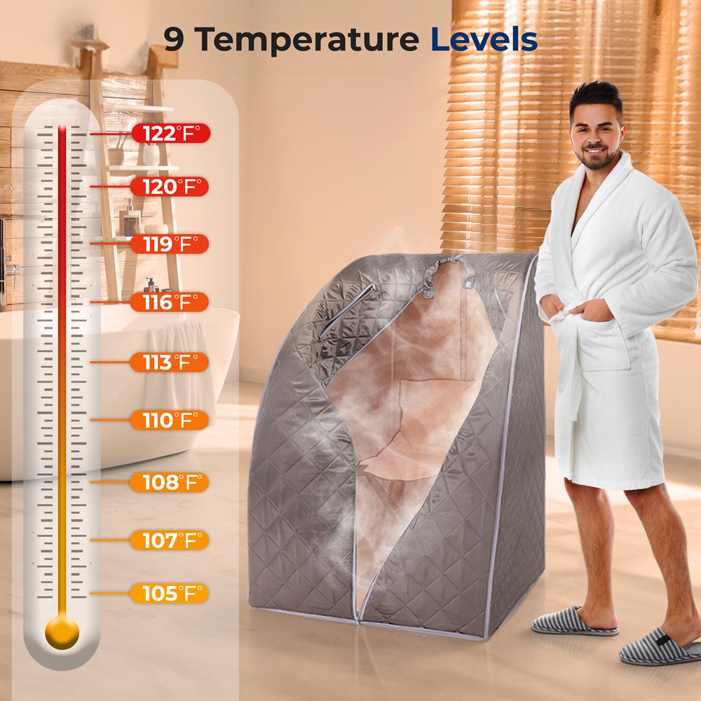 Portable Steam Sauna Tent for Home Use - Compact & Lightweight Personal Sauna for Relaxation, Detox & Weight Loss - Perfect for Spa, Yoga & Post-Workout Recovery