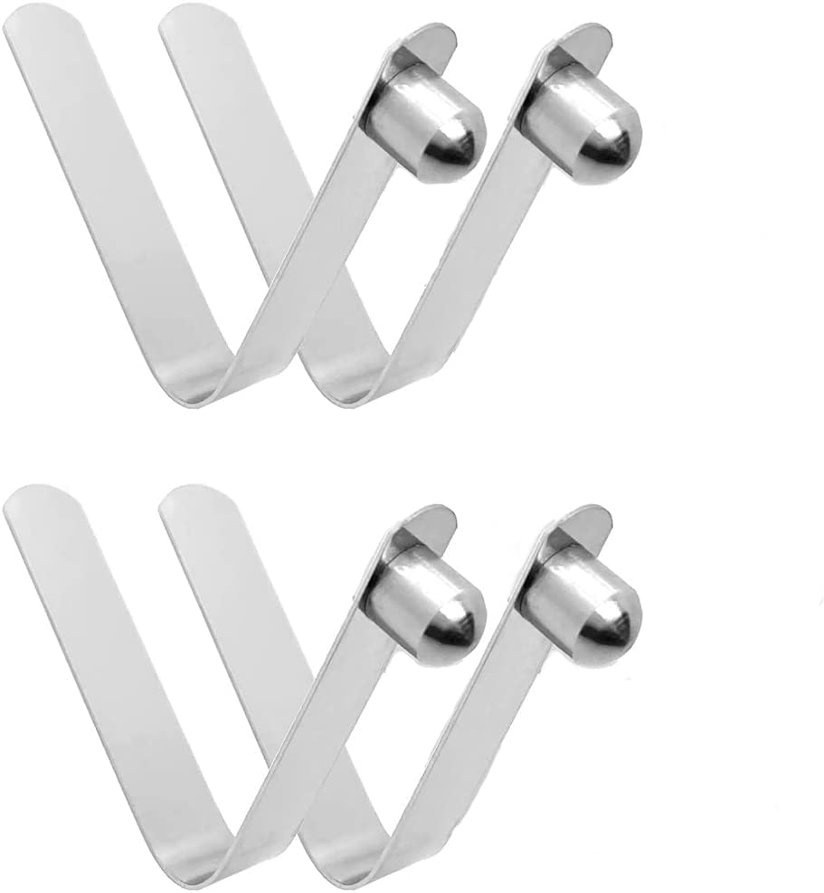 4pcs Stainless Steel Kayak Paddle Spring Snap Clips - 8mm/6mm/Combo Sizes | Heavy Duty Push Button Clips for Kayak Paddles, Camping Tent Poles & Outdoor Gear | Secure Fastening for Water Sports, Hiking & Camping Equipment
