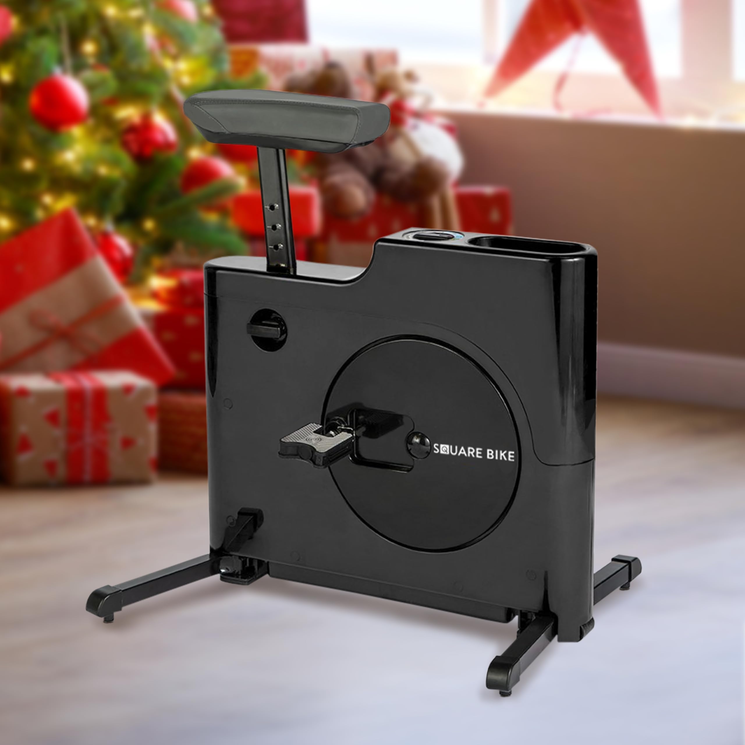 Daiwa Felicity Compact Magnetic Exercise Bike - 8 Resistance Levels, Quiet Stationary Bike for Home & Office, Under Desk Cycling for Workouts & Fitness - Perfect for Small Spaces & Indoor Cardio Training (Black)
