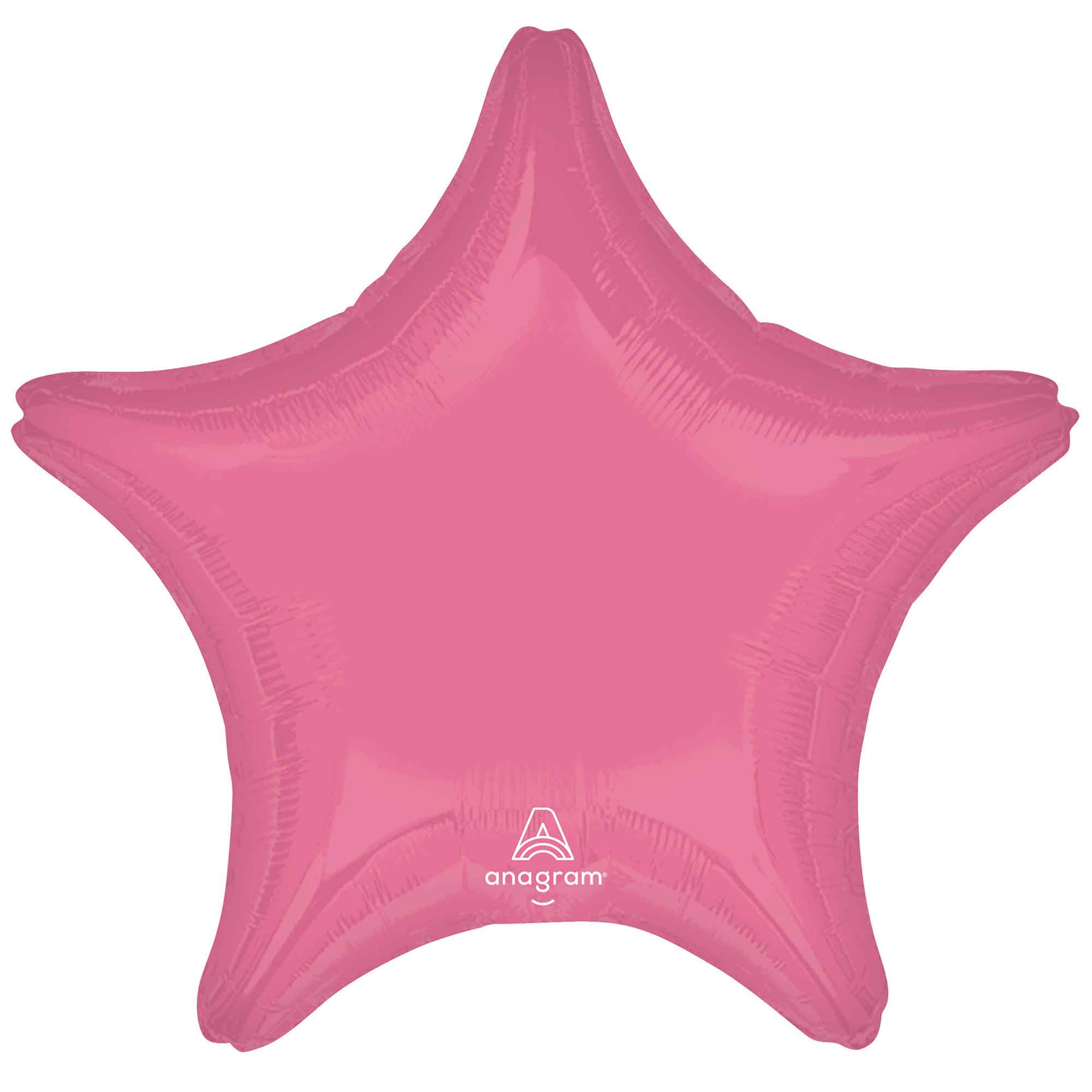 45cm Standard Star XL Vibrant Pink Foil Balloon - Perfect for Birthday Parties, Baby Showers & Wedding Decorations
