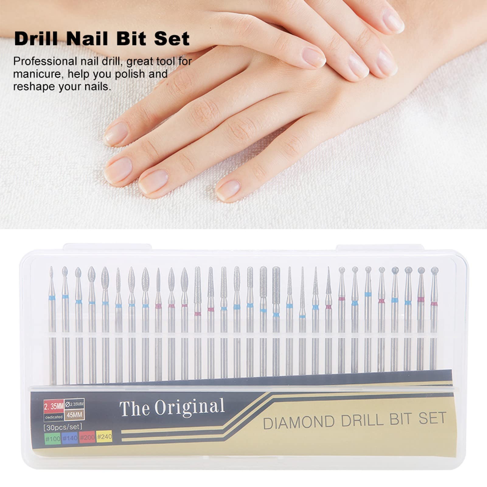 Professional Electric Nail Drill Kit - Portable Efile Manicure Pedicure Set with Carbide Cuticle Remover Bits & Ceramic Nail Files for Acrylic/Gel Nails | Home Salon & Professional Use | Perfect for DIY Nail Care, Beauty Salons & Mobile Nail Technicians
