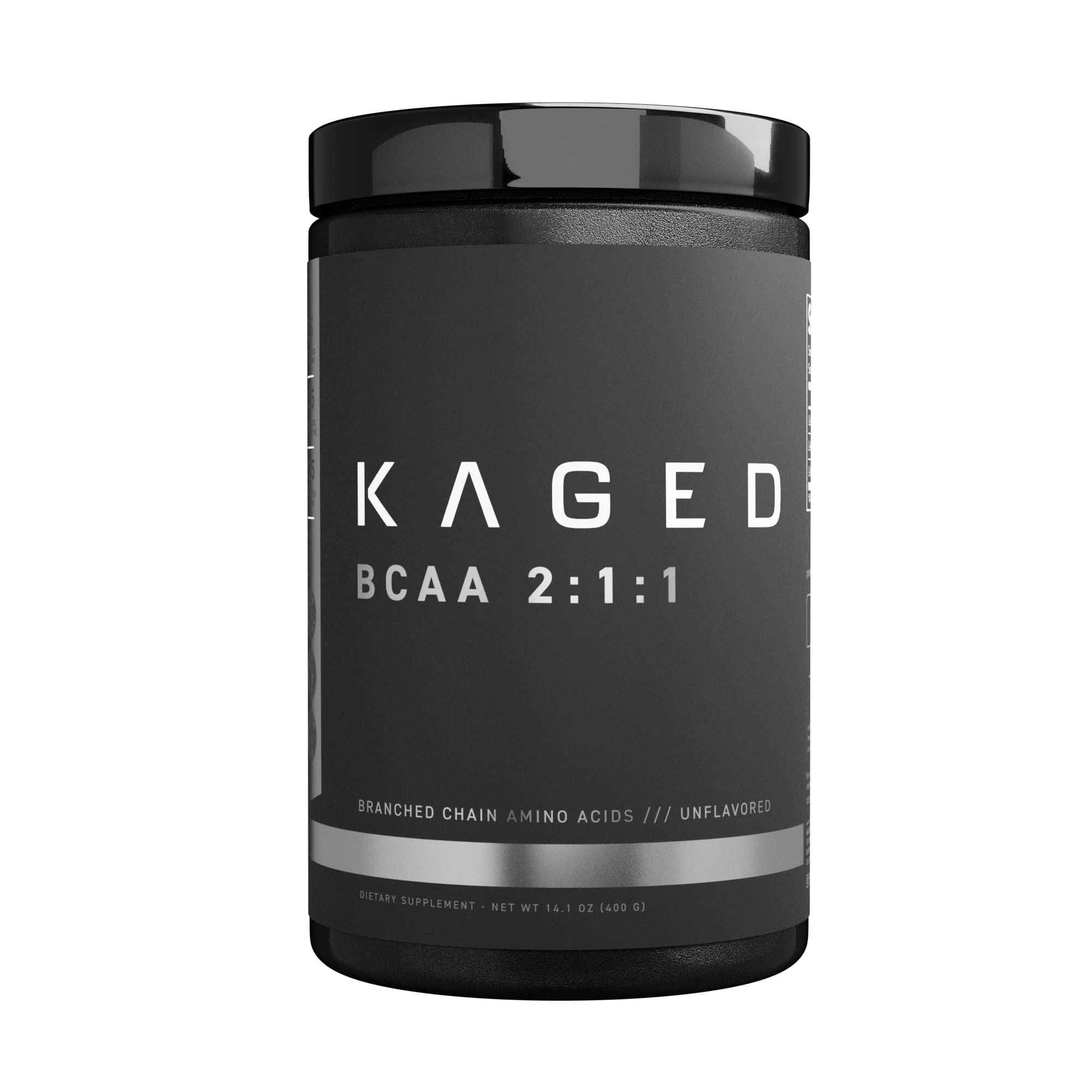Kaged BCAA Powder - 5g Unflavored Branched Chain Amino Acid Supplement | Fermented, Plant-Based & Vegan Friendly | 72 Servings for Men | Supports Muscle Recovery & Workout Performance