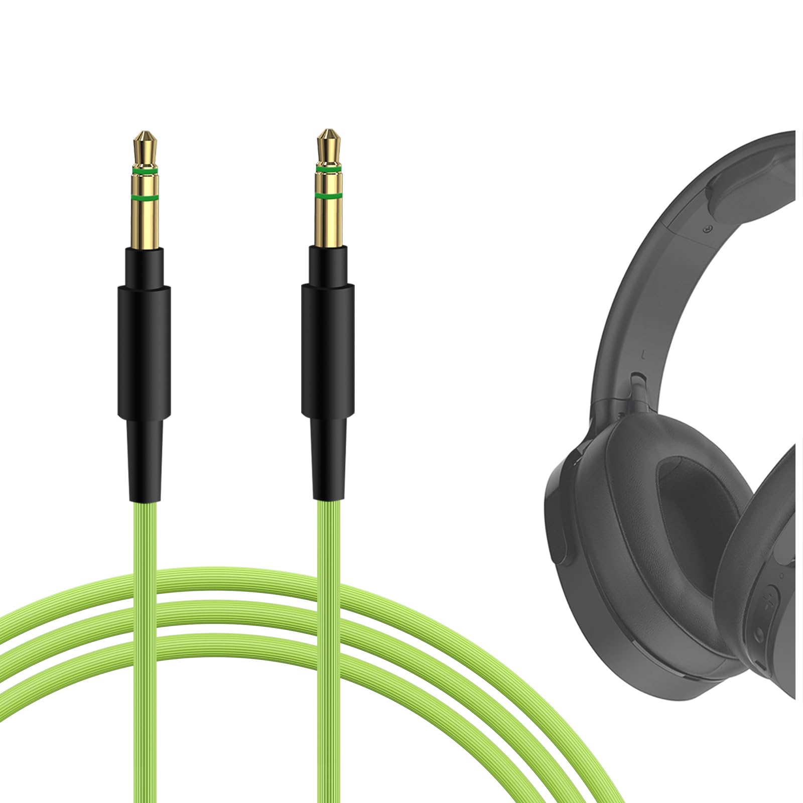 Geekria 3.5mm Aux Replacement Cable for Skullcandy Hesh Evo/ANC/3, Crusher Evo/Grind/ANC/ANC 2, Riff 2 - 4ft Stereo Audio Cord - Perfect for Gaming, Travel & Home Audio Systems