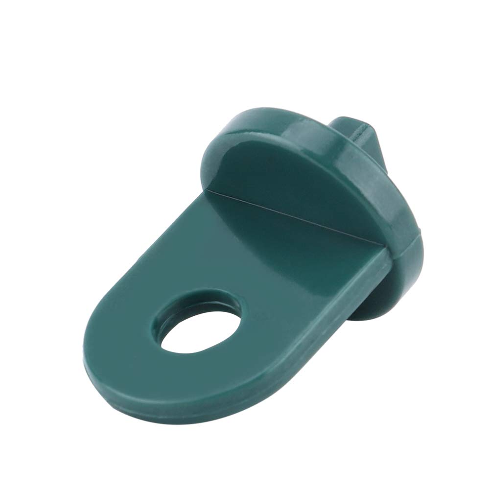Tyenaza Plastic Greenhouse Hooks - Heavy Duty Plant Hanger Clips Set for Flowers, Vines & Pots | Durable Greenhouse Accessories & Hanging Tools (Green) | Perfect for Indoor/Outdoor Gardens, Greenhouses & Vertical Planting