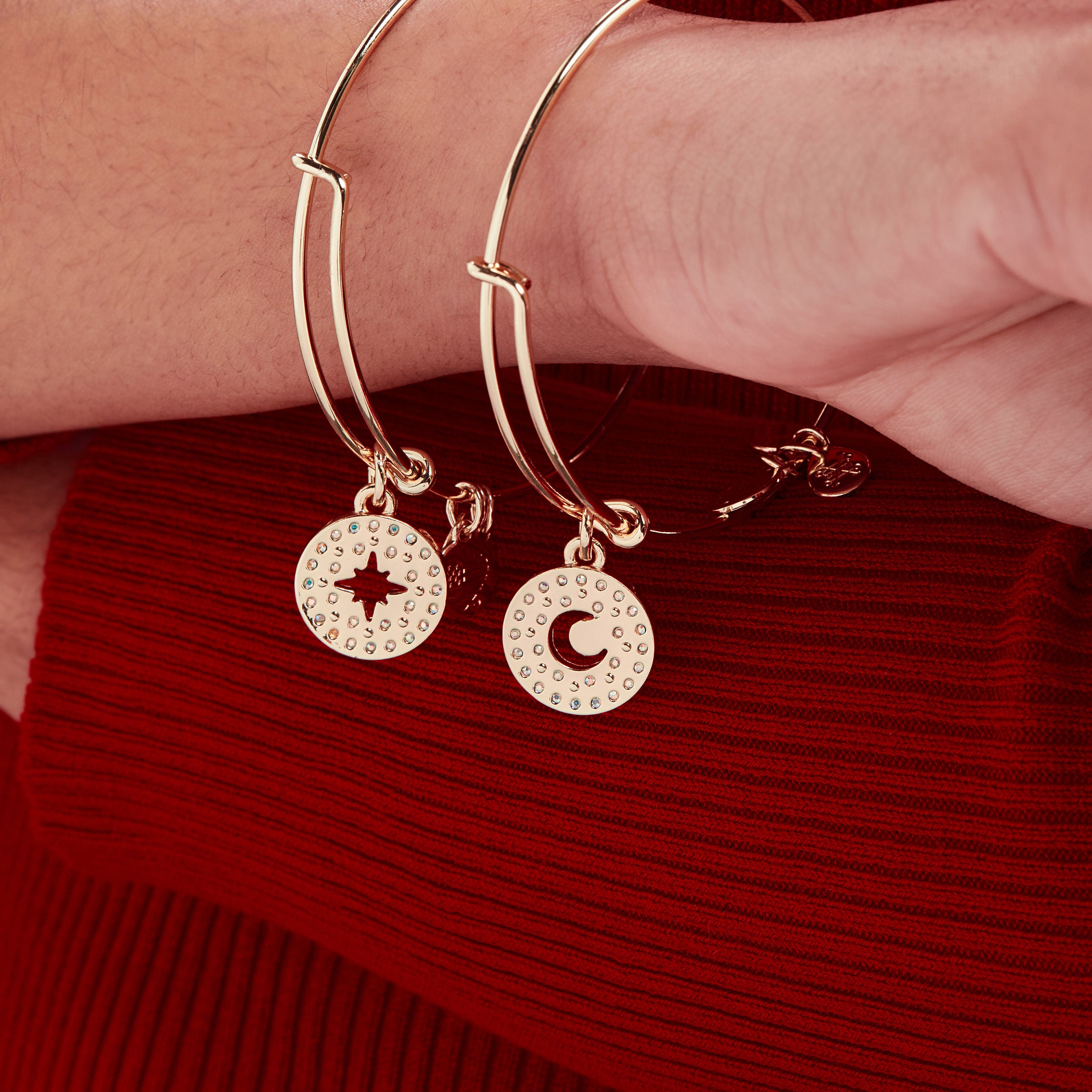 Best Friends Moon and Star Charm Bracelet Set - 2 Pack for Matching Friendship Jewelry | Perfect for Gifts, Anniversaries, and Sisterhood Bonding