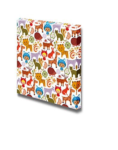 Baby Animals in Garden Pattern