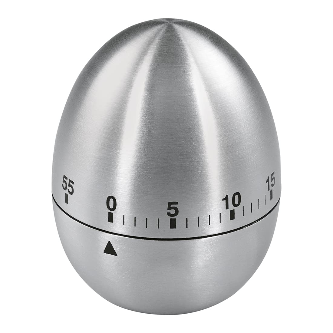 Hama Stainless Steel Egg Timer - 8.5 x 6.7 x 6.6 cm Kitchen Countdown Clock for Perfect Boiled Eggs, Cooking, Baking & Kitchen Decor