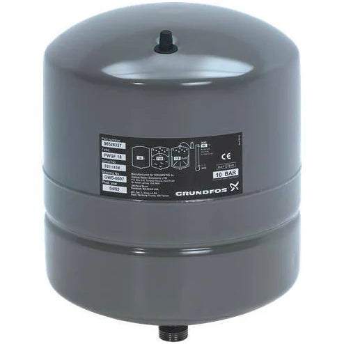 18L Pressure Tank for Water System - High Capacity Water Storage Tank for Well Pumps, Booster Pumps & Hydronic Heating Systems - Ideal for Home, Farm & RV Use