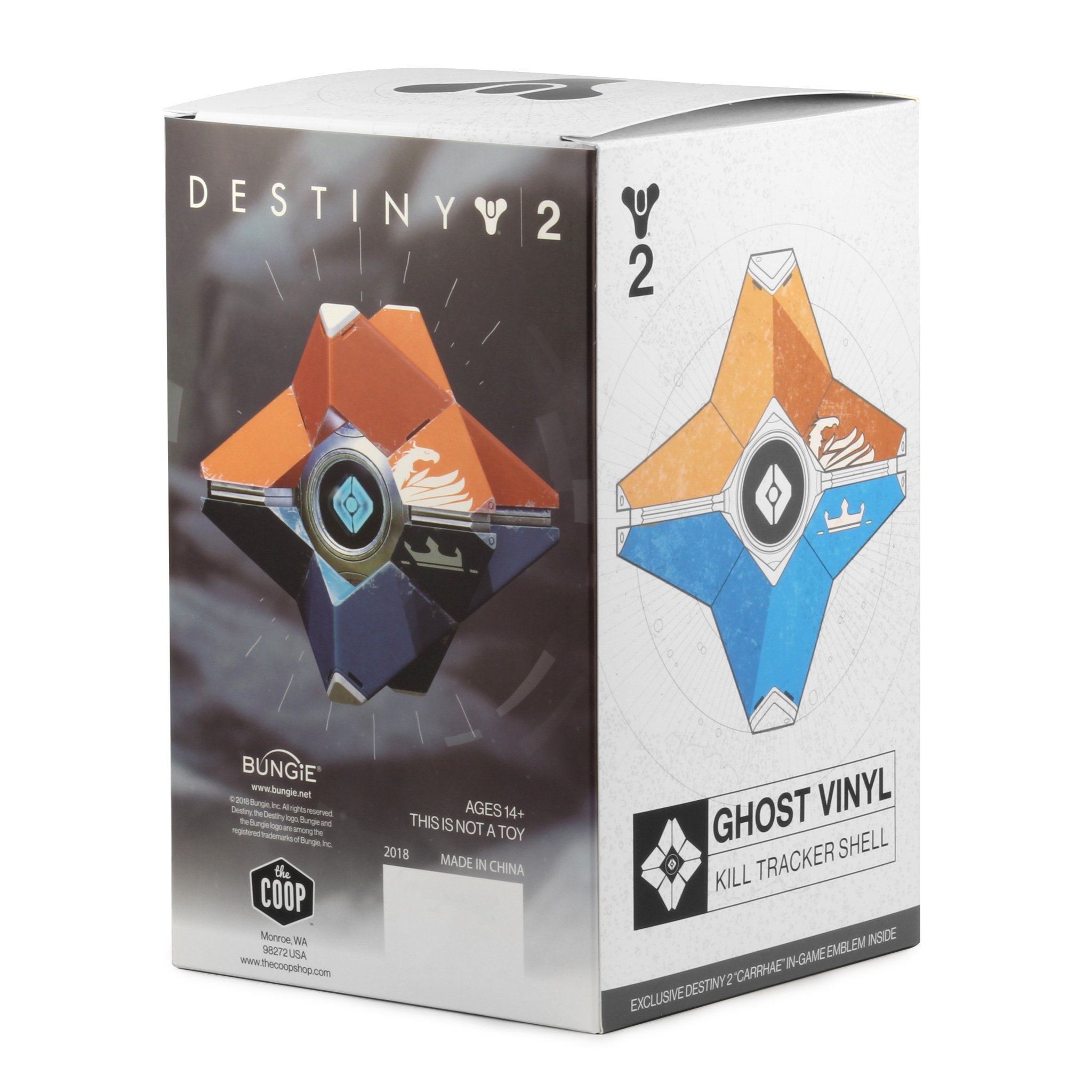 Destiny Ghost Vinyl - Kill Tracker Shell Collectible Figure | Official Destiny 2 Merchandise for Gamers & Collectors | Perfect for Gaming Room Decor, Cosplay Props, and Gift Ideas