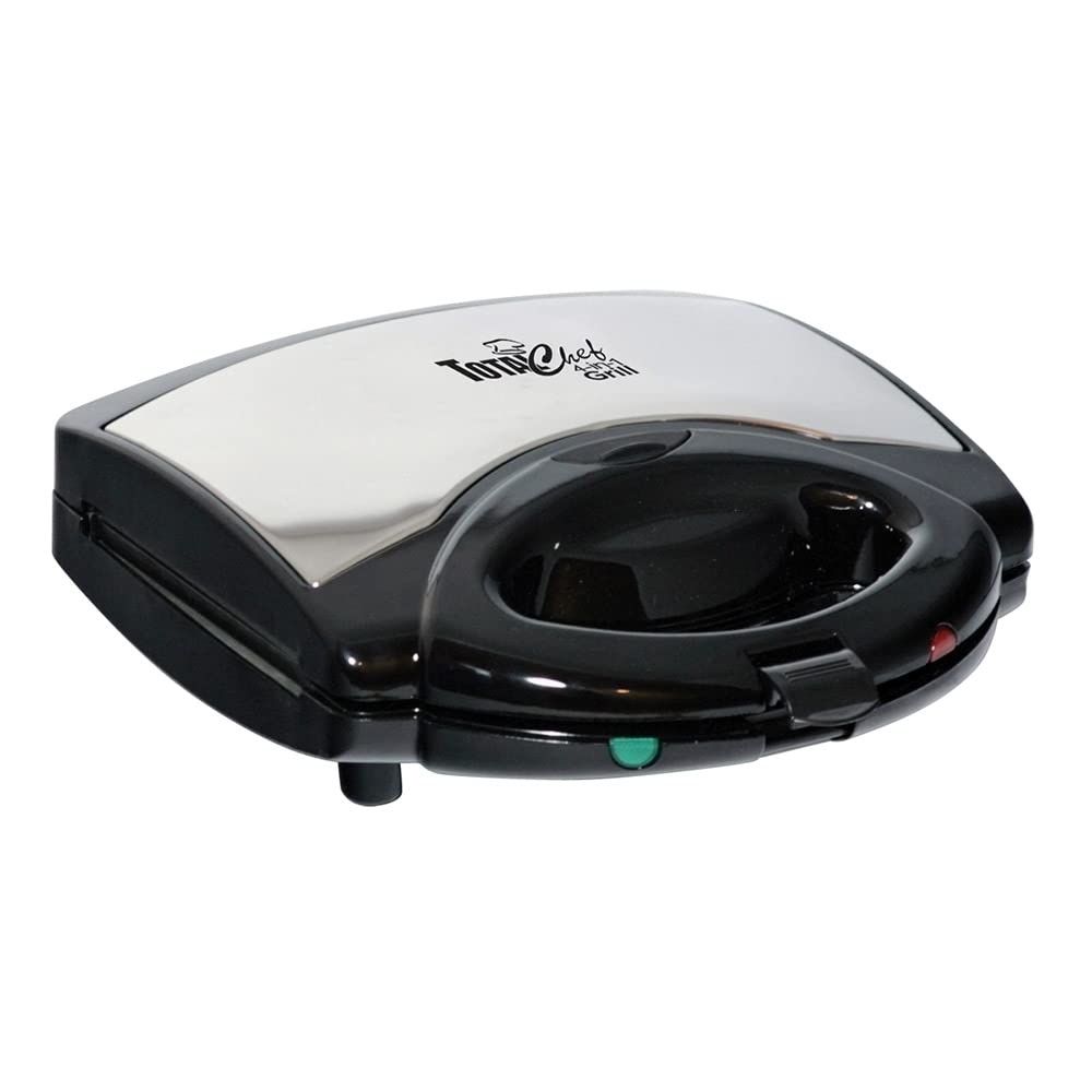 Total Chef 4-in-1 Electric Waffle Maker & Indoor Grill with Removable Non-Stick Plates - Sandwich Maker, Panini Press & Griddle for Breakfast, Grilled Cheese & Omelets - Perfect for Home Kitchen, Camping & Small Apartments