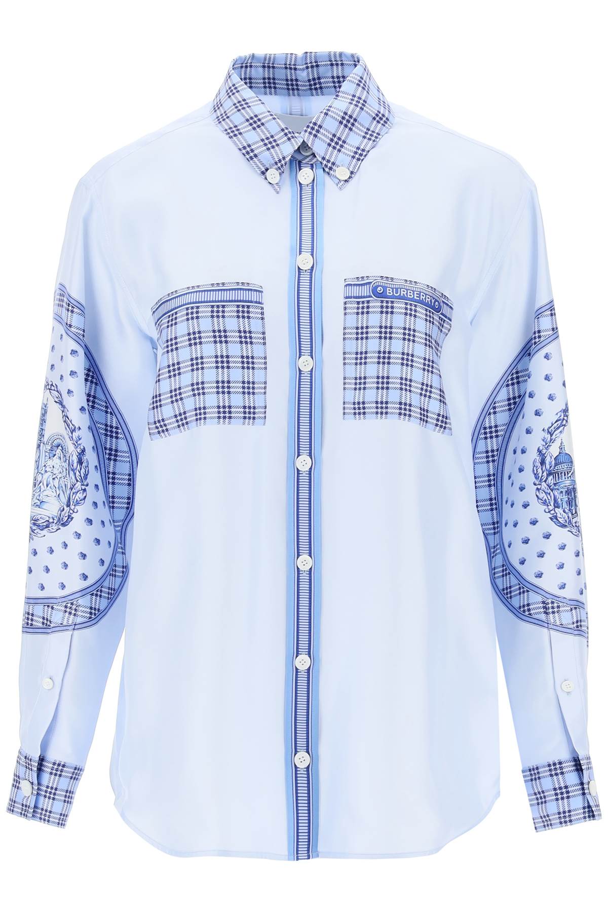 Burberry Printed Silk Shirt for Men & Women | Luxury Designer Fashion for Casual & Formal Wear
