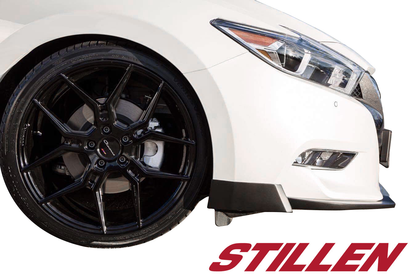2016-2018 Nissan Maxima Front Bumper Lip Spoiler Splitter - Matte Black ABS Plastic - Aggressive Style Upgrade - Perfect for Street Racing & Car Shows - KB12841