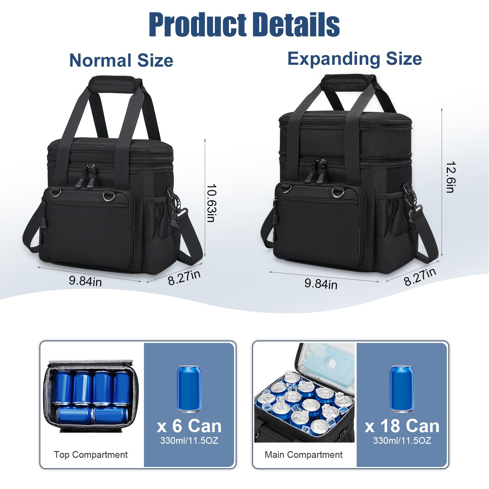 Insulated Lunch Box for Work & Travel - Leakproof Cooler Tote for Adults | Office, Picnic, Beach