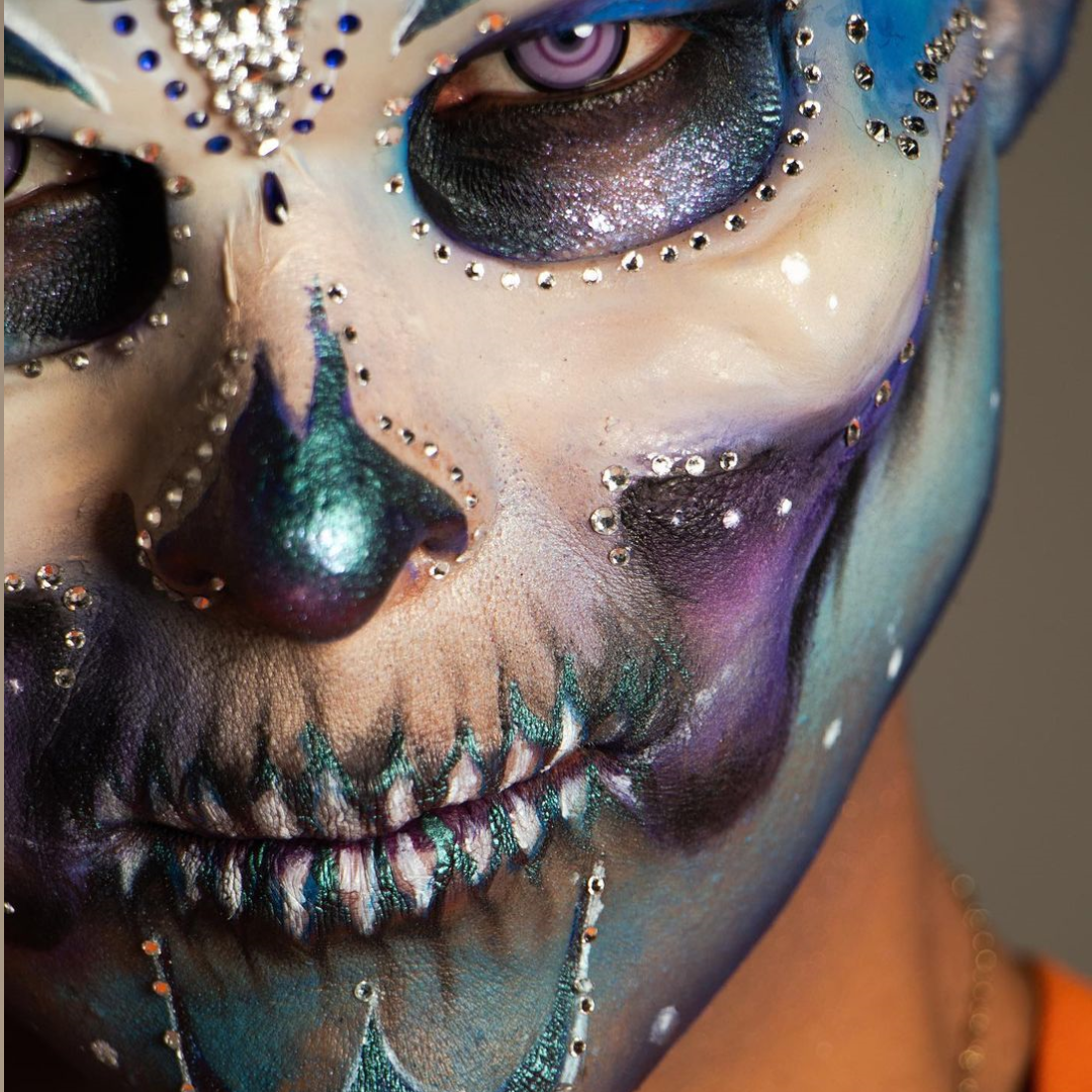 Zombie or Skull Prosthetic - High-Quality Halloween Costume Accessory for Cosplay, Horror Parties, and Theatrical Makeup