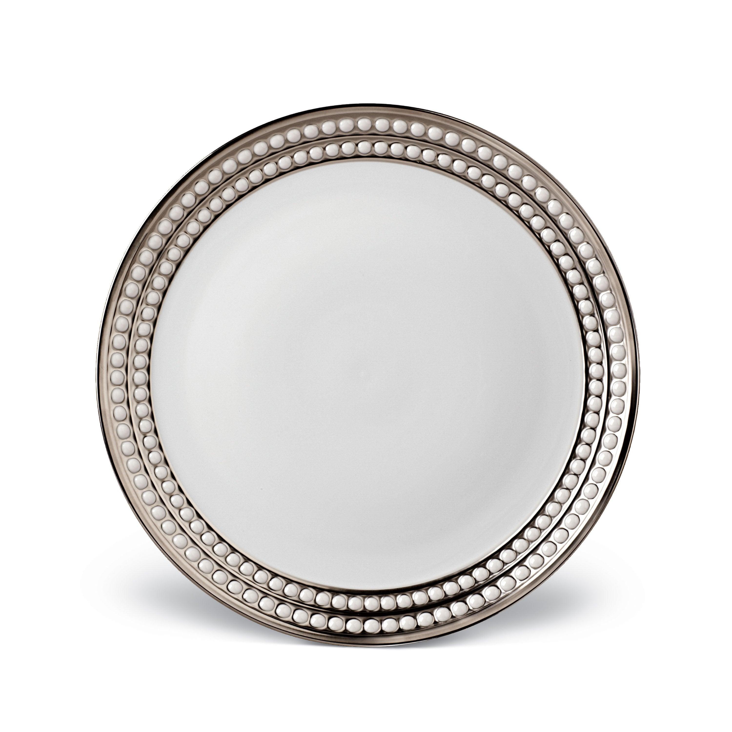 Perlée Elegant Porcelain Dinner Plate Set - Fine China for Formal Dining, Parties & Special Occasions