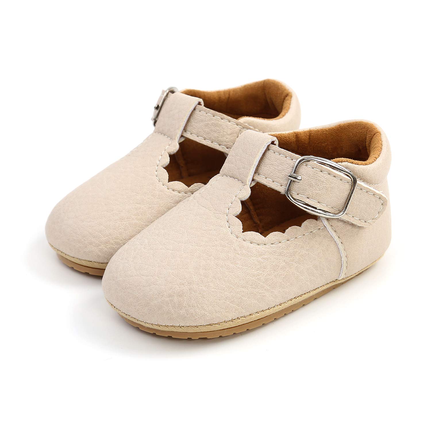 Baby Girl Soft Sole Mary Jane Shoes - Infant Toddler Walking Flat Shoes for Prewalkers & First Walkers - Princess Style Crib Shoes for Wedding & Special Occasions - Perfect for Parties, Photos & Everyday Wear