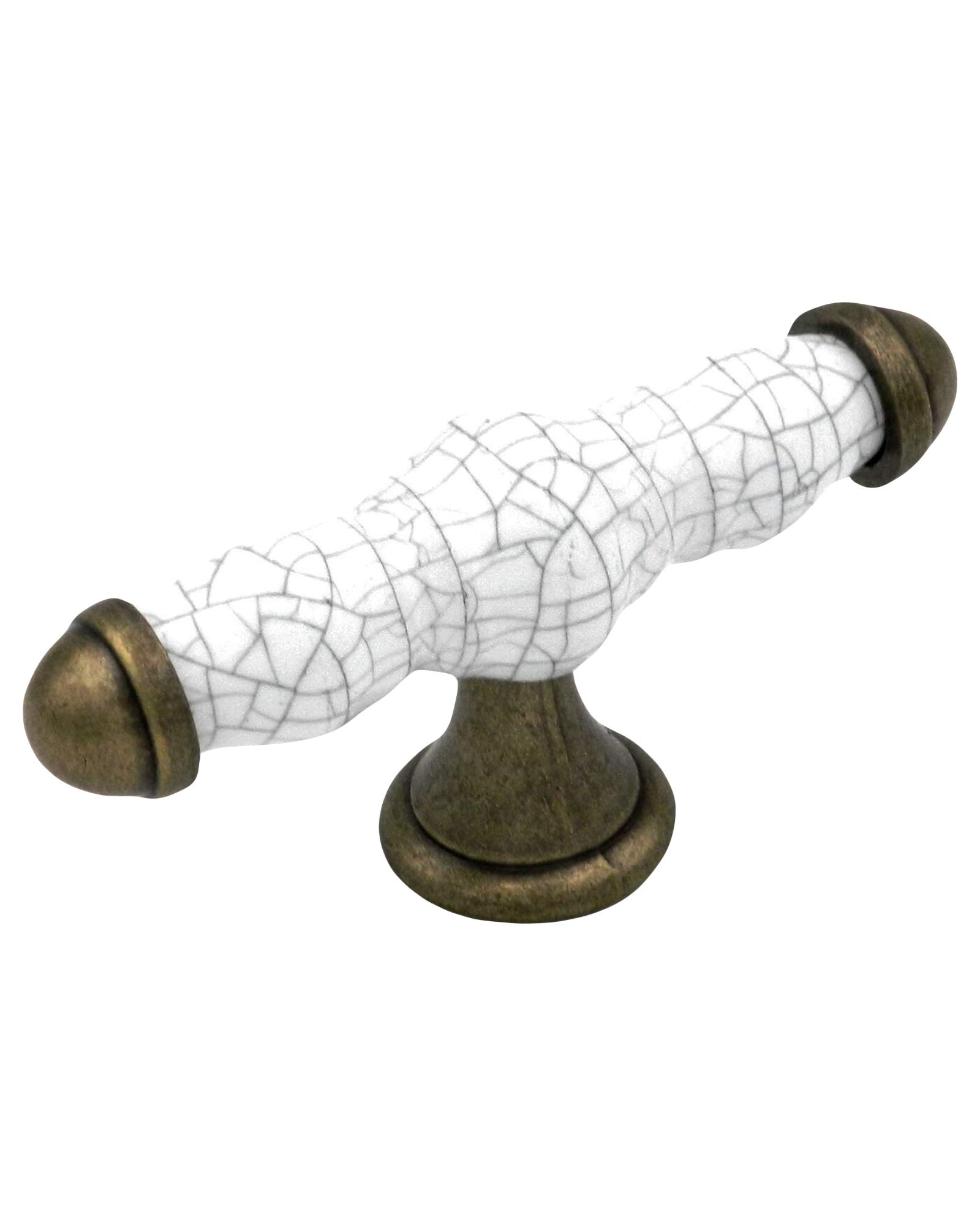 White Kitchen Cabinet Handles & Knobs - 3-1/2