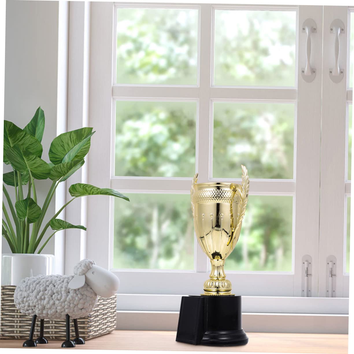 BCOATH 5-Piece Kids Sports Trophy Set - PVC Football Medals & Winning Trophies for Children's Educational Games, Competitions & Award Ceremonies