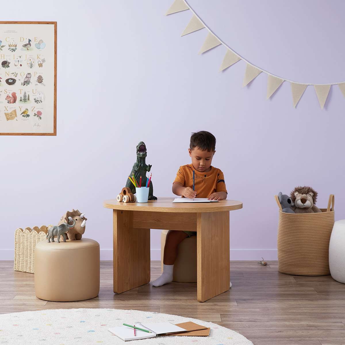 Mini Maeve Kids Play Table - Durable Wooden Activity Table for Toddlers & Children - Perfect for Playroom, Classroom, and Home Learning Activities