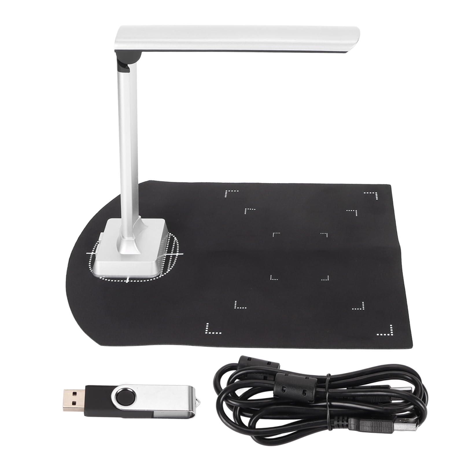 Portable USB Document Scanner - 12MP 3840x2880 High Resolution, A4 Size Capture, Auto Correction & OCR Recognition for Windows - Perfect for Home Office, Business Document Digitizing and Online Teaching Projection