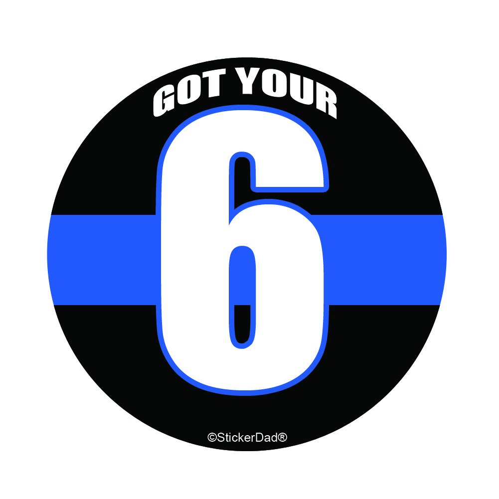 Thin Blue Line Police Stickers 3-Pack - 2