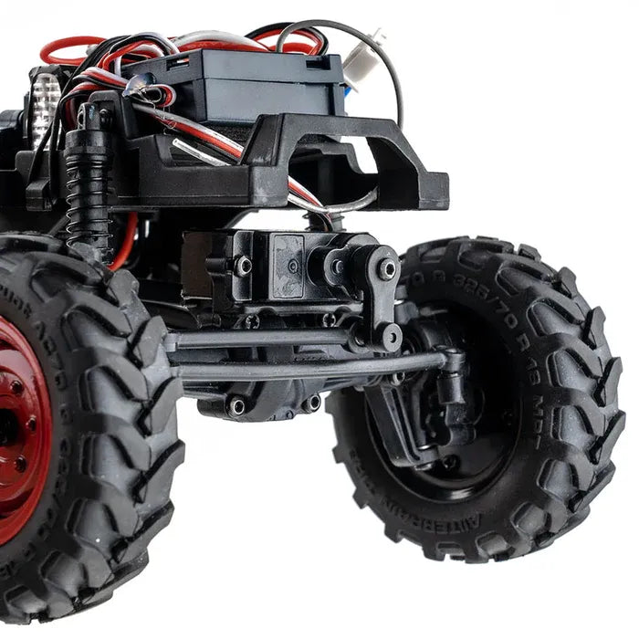 FMS 1:24 Scale FCX24 Power Wagon RTR Rock Crawler RC Truck - 2-Speed Transmission, 4WD Off-Road Vehicle for Trail Crawling & Backyard Adventure