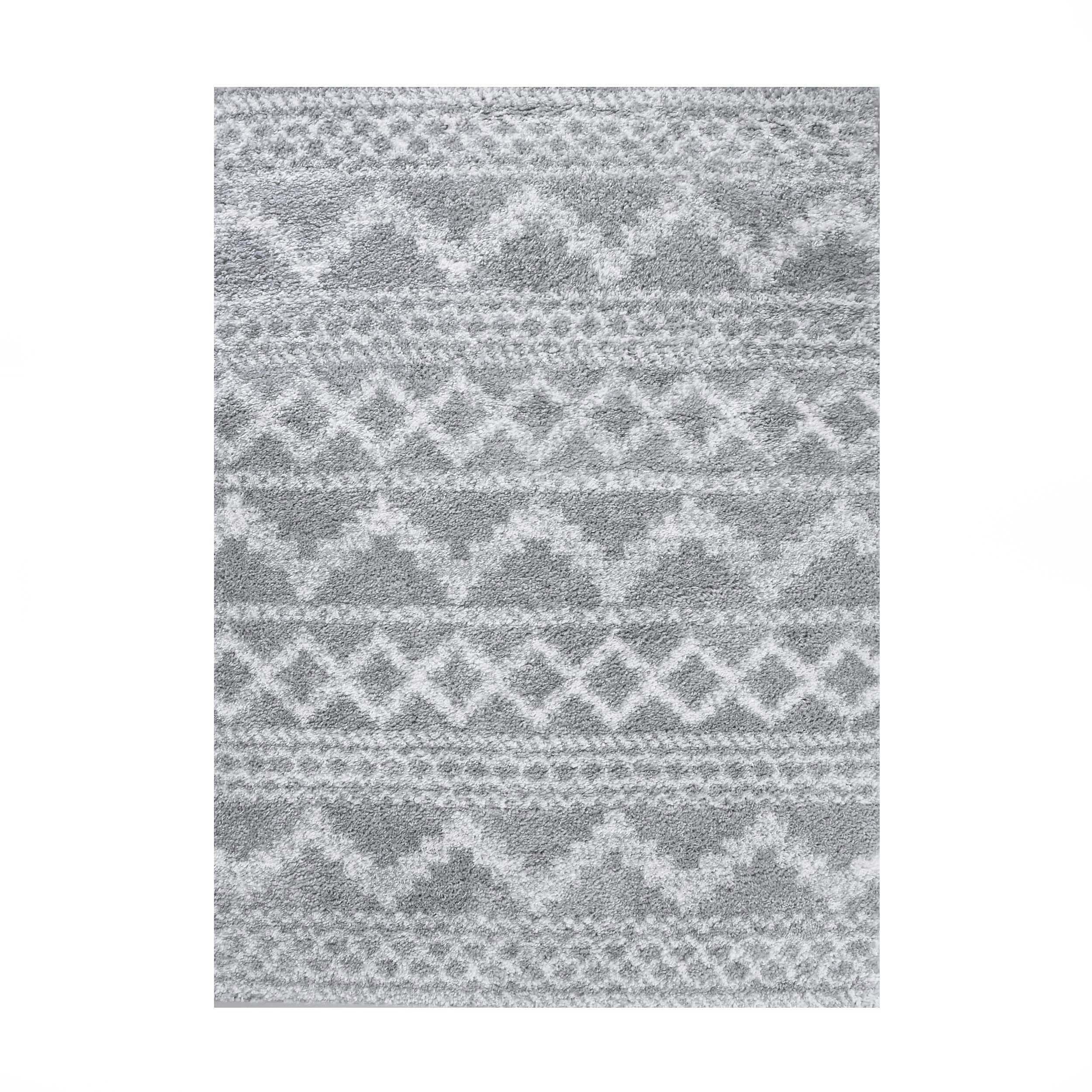 Bohemian Shag Area Rug - Soft Plush Geometric Design for Living Room, Bedroom & Nursery | Stylish & Cozy Home Decor