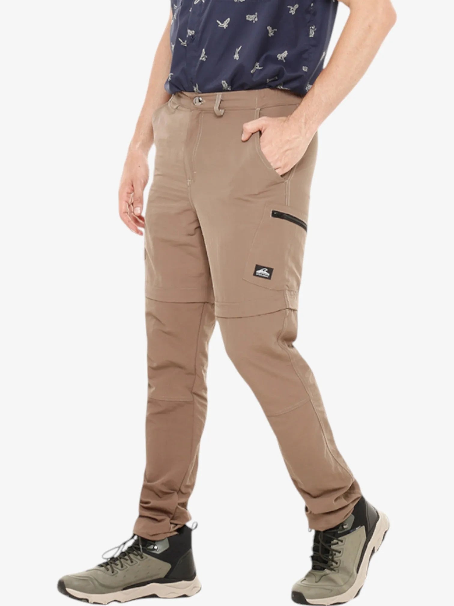 Sherpa Mountain Trekking Pants with Detachable Zipper - Durable & Comfortable Hiking Pants for Outdoor Adventures, Camping, and Travel