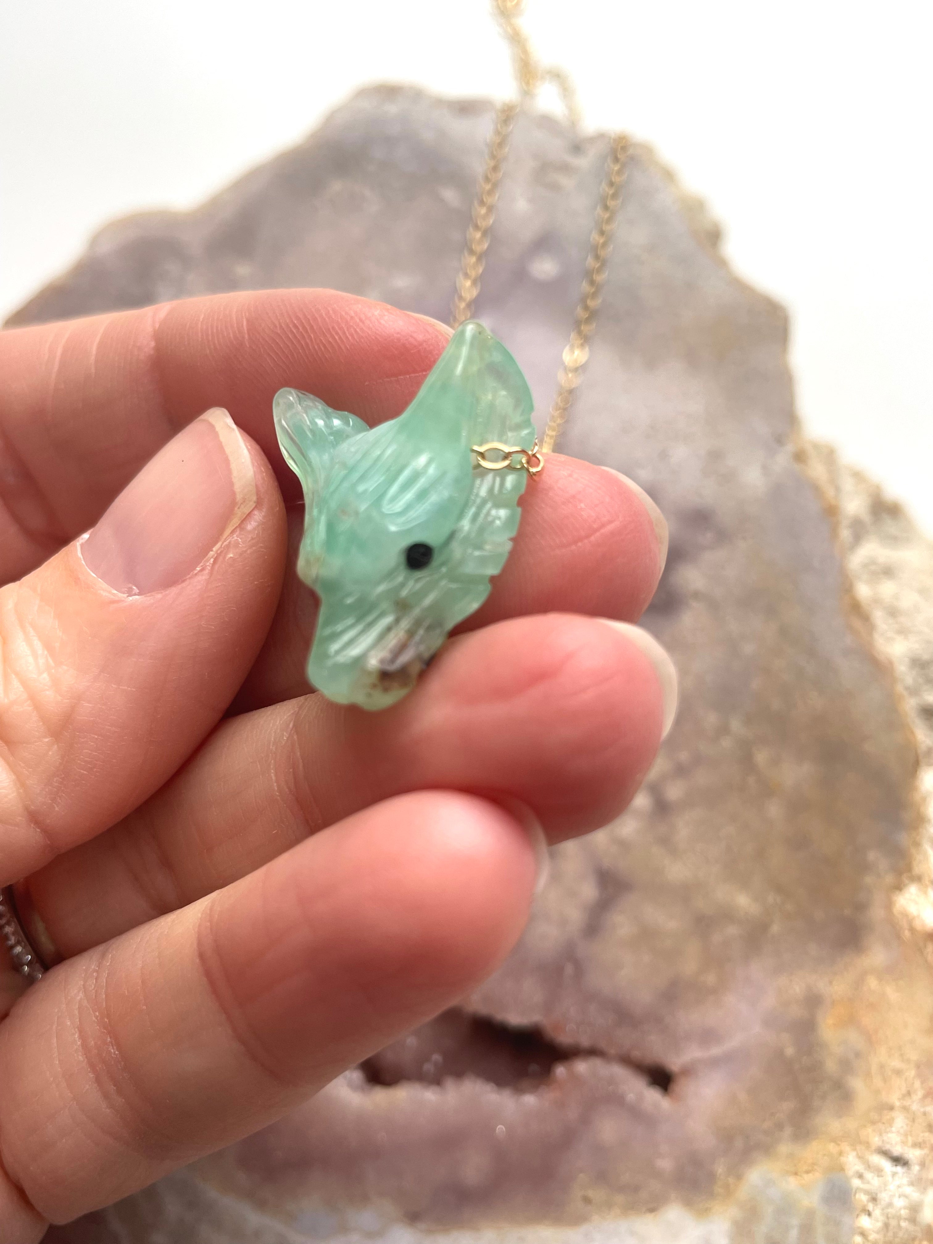 Natural Chrysoprase Pendant Necklace - 925 Sterling Silver Green Gemstone Jewelry for Women, Gift for Her, Birthday, Anniversary, Valentine's Day - Perfect for Everyday Wear & Special Occasions