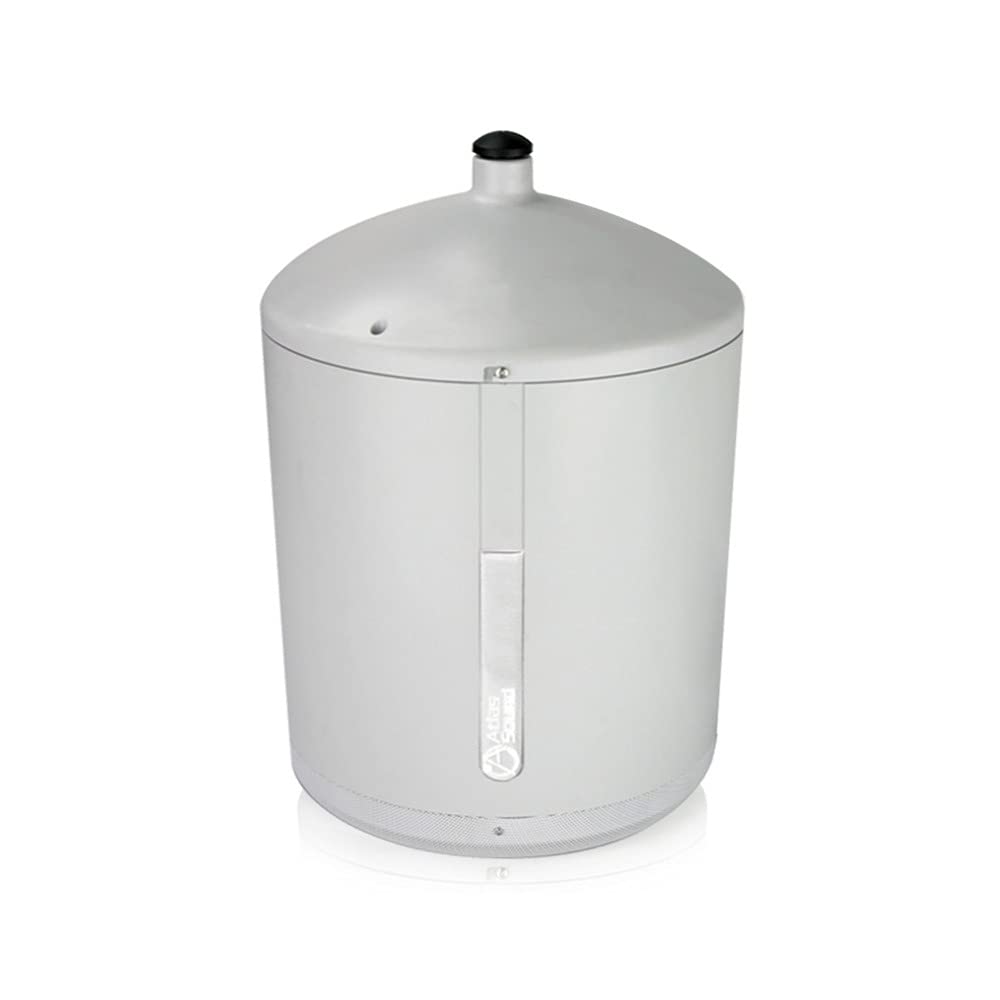 Atlas Sound PM8SUB 8-Inch White Pendant Mount Subwoofer - Premium Ceiling Audio System for Restaurants, Churches & Commercial Spaces