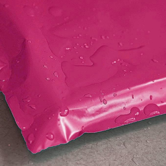 100 Pack 10x13 Inches Hot Pink Poly Mailer Envelopes - Lightweight Waterproof Shipping Bags for Ecommerce, Amazon FBA, eBay & Online Stores - Perfect for Clothing, Jewelry & Small Items
