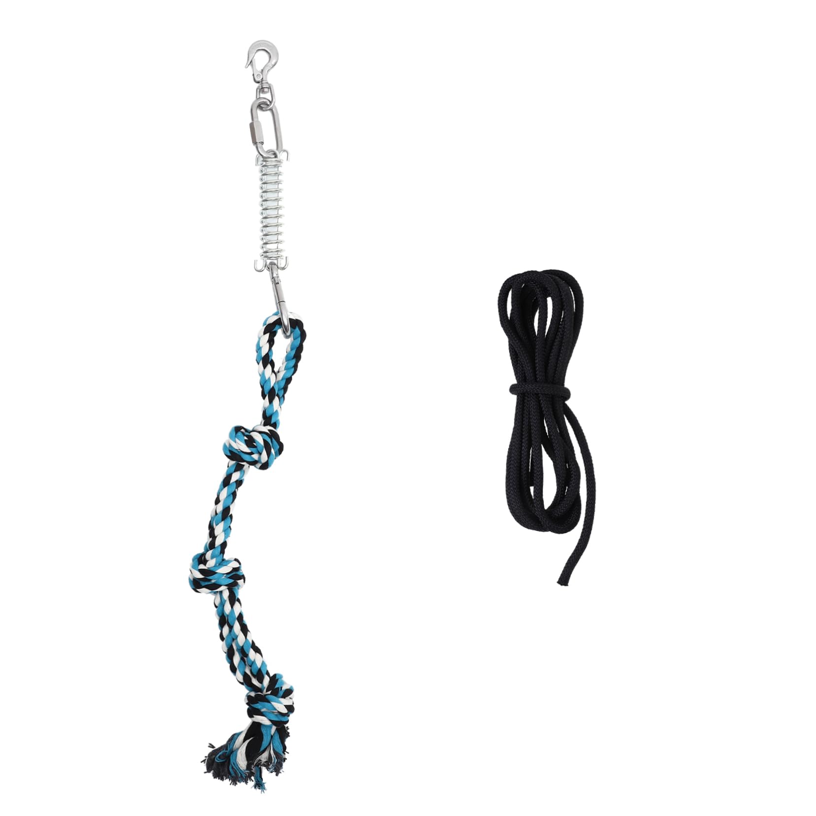 Hemp Spring Pole for Dogs - Durable Pet Spring Pole Rope Toy for Large & Small Dogs - Outdoor Dog Exercise Equipment for Backyard Training & Play