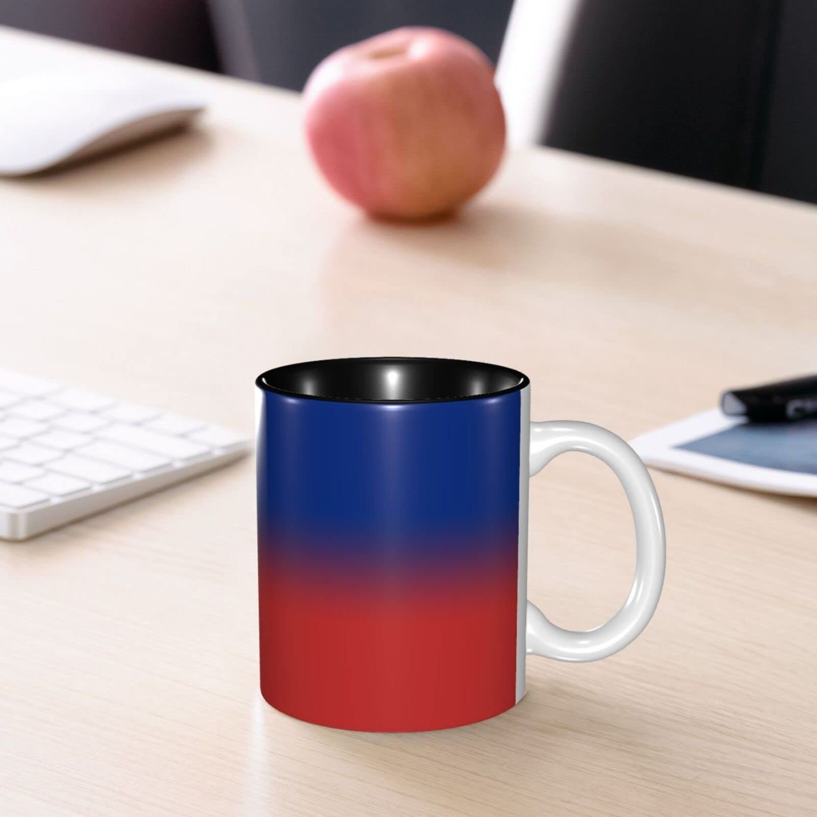 Personalized Baseball Coffee Mug - Custom Ceramic Cup with Handle, Team Colors & Name/Number - Great Gift for Baseball Fans, Men & Women - Perfect for Home, Office & Game Day Use