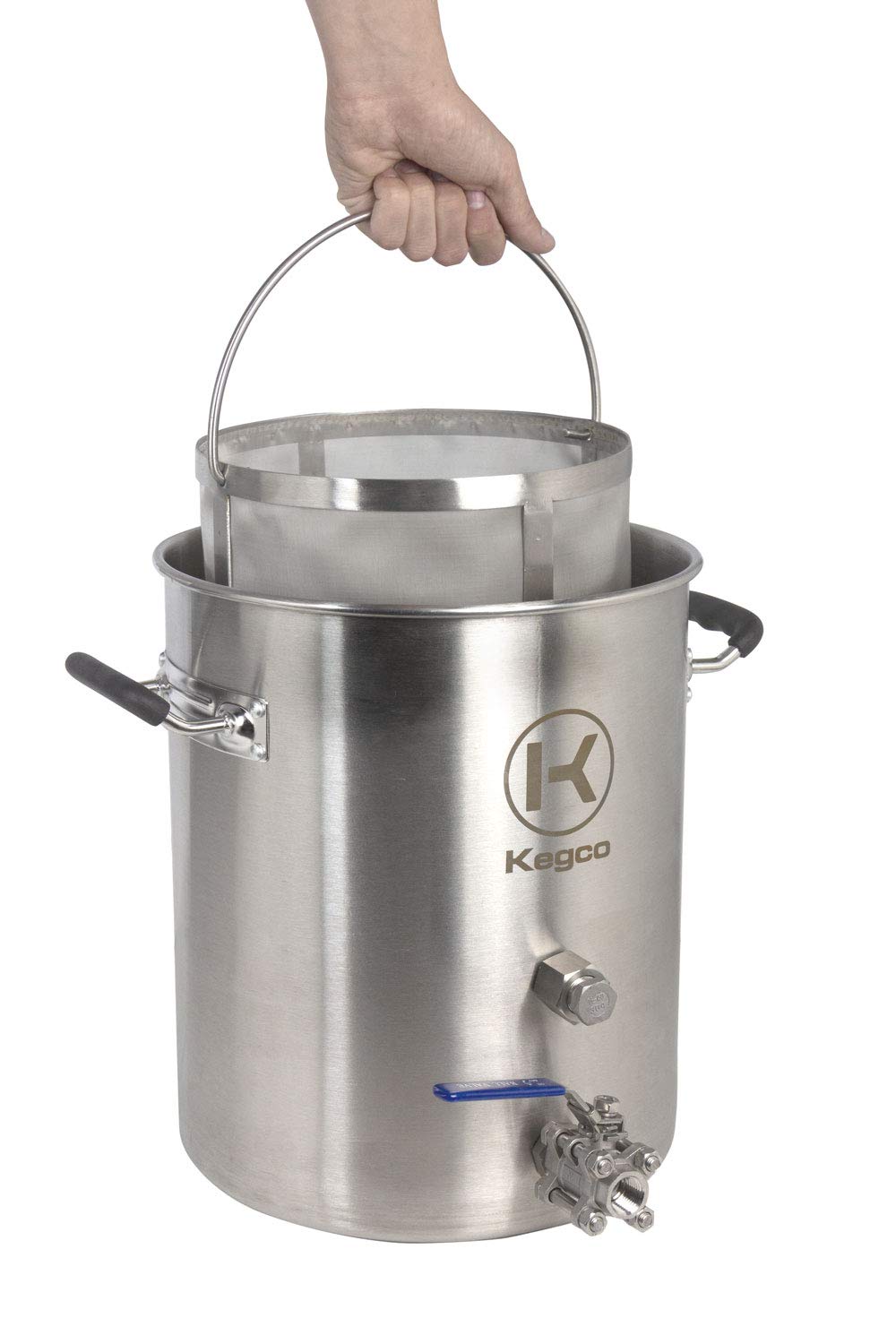 Kegco 8 Gallon Stainless Steel Coffee Filter Basket - Commercial Brewing & Home Coffee Making Accessory for Cold Brew, Iced Coffee & Espresso Machines