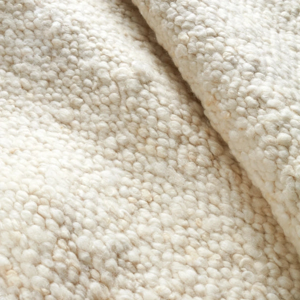 Dash & Albert Holmstead Ivory Handwoven Wool Rug - Soft & Durable Area Rug for Living Room, Bedroom, or Office - Perfect for Home Decor & Cozy Spaces