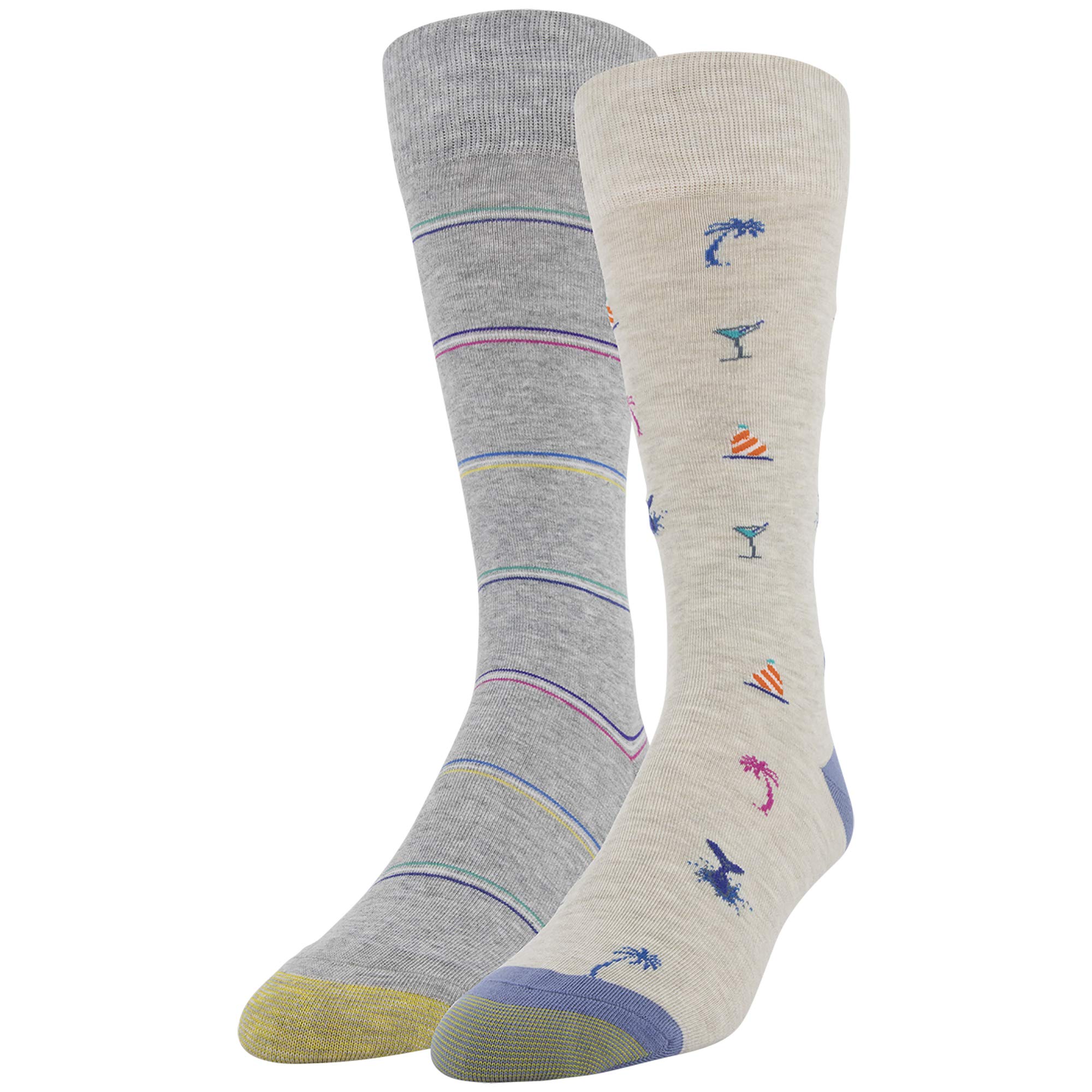 Gold Toe Men's Dress Crew Socks - 2 Pairs Pack, Comfortable Formal Socks for Business & Office Wear, Perfect for Dress Shoes & Professional Outfits