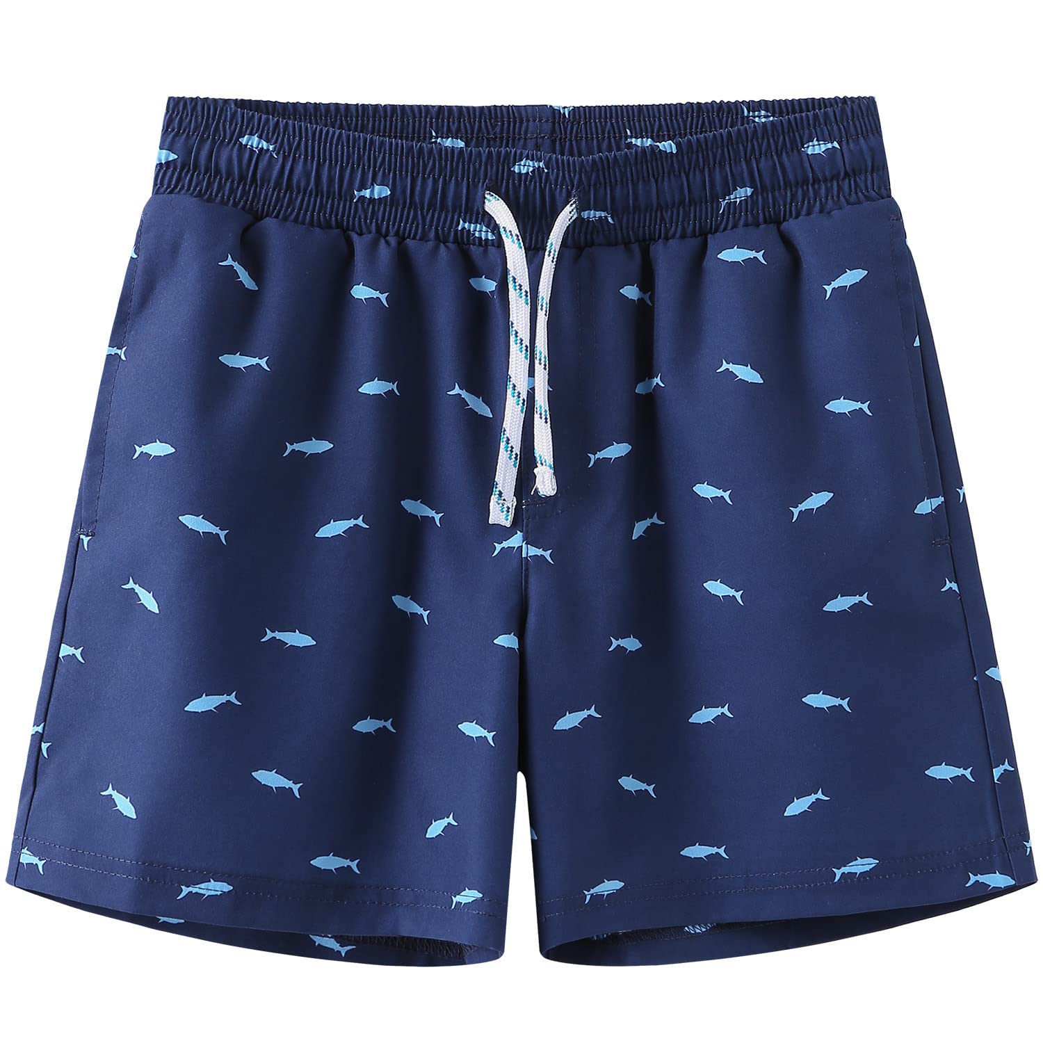 **HODOSPORTS Boys Swim Trunks - Quick-Dry Bathing Suits with Pockets for Swimming, Beach & Pool - Comfortable Swim Shorts for Kids**