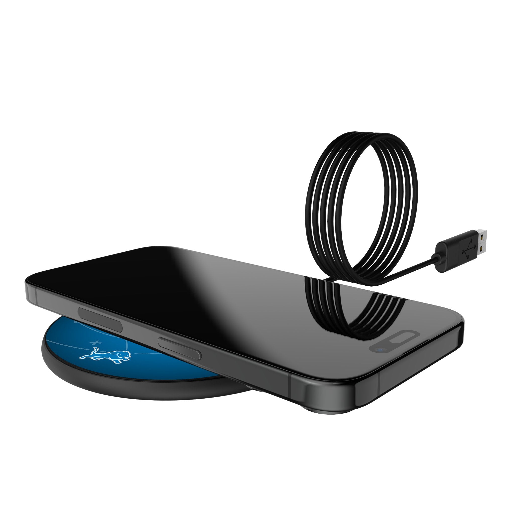 Amon Ra St. Brown Detroit Lions NFL Wireless Charger 15W Fast Charging Pad for iPhone & Android - Perfect for Home, Office & Game Day Accessories