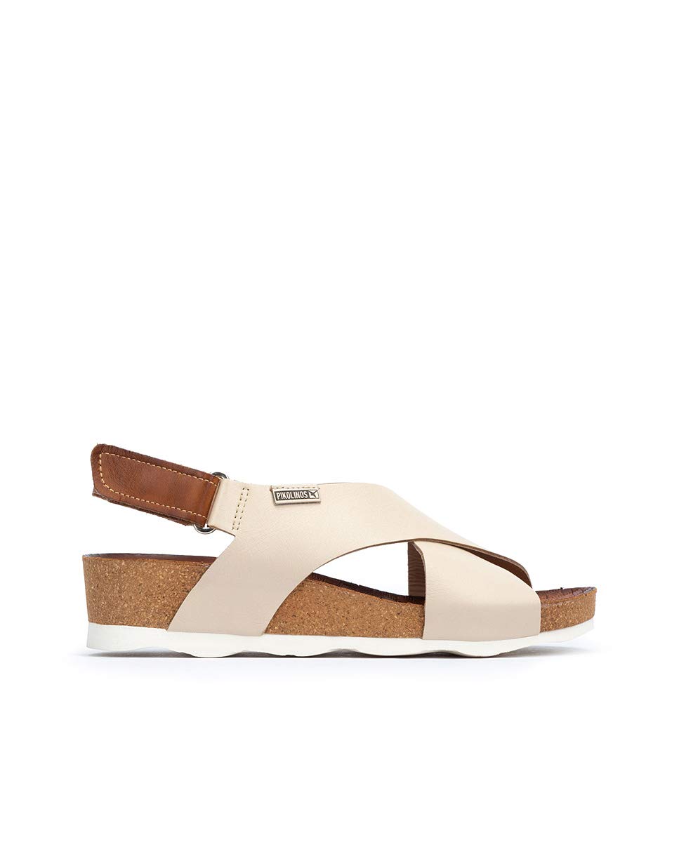 PIKOLINOS Women's Leather Wedge Sandals - Comfortable Mahon Style for Summer, Beach & Casual Outings