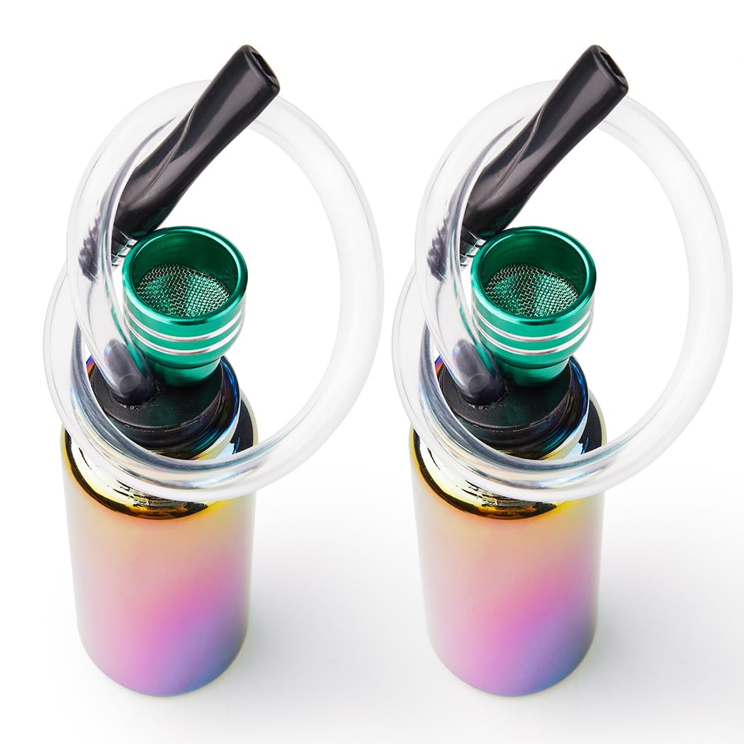 YingStyle 2Pcs Reusable Flexible Glass Tube - 2 Inch Water & Air Hose Pipe for Aquariums, Home Brewing, and Laboratory Use - HG
