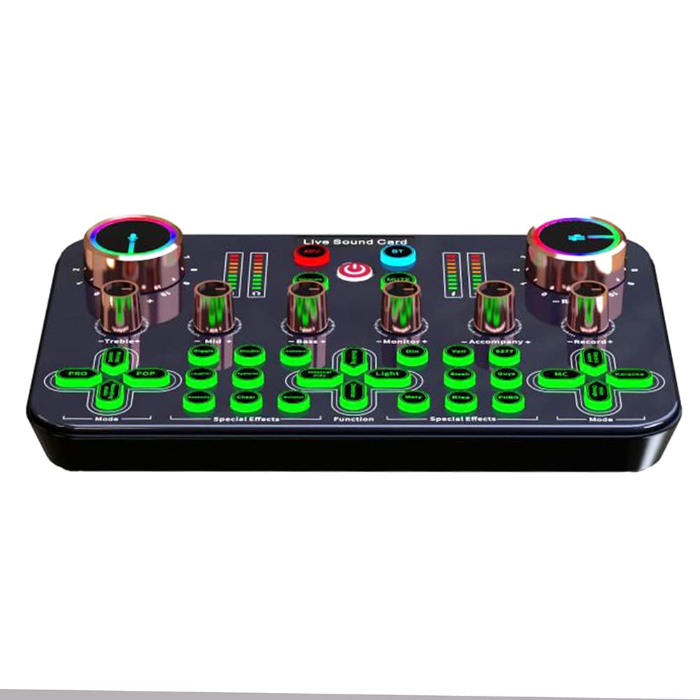 Lisher K600 Universal Sound Card Kit - Professional Audio Mixer for Live Streaming, Mobile Phones & Computers | Perfect for Podcasting, Gaming & Music Production
