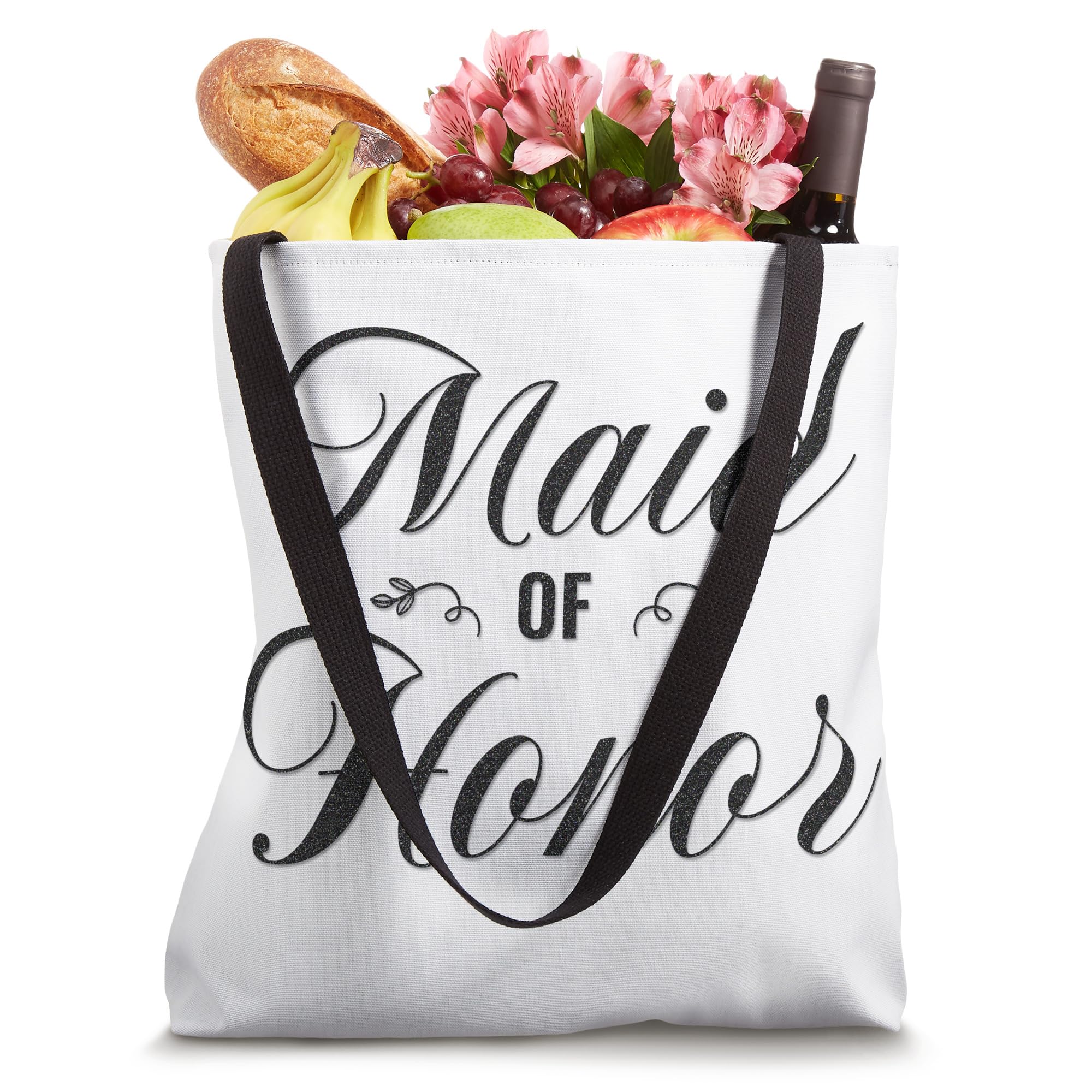 Elegant Bridal Shower Tote Bag for Maid of Honor - Perfect for Bachelorette Parties, Wedding Events & Bridal Showers - Ideal Gift for Bridesmaids