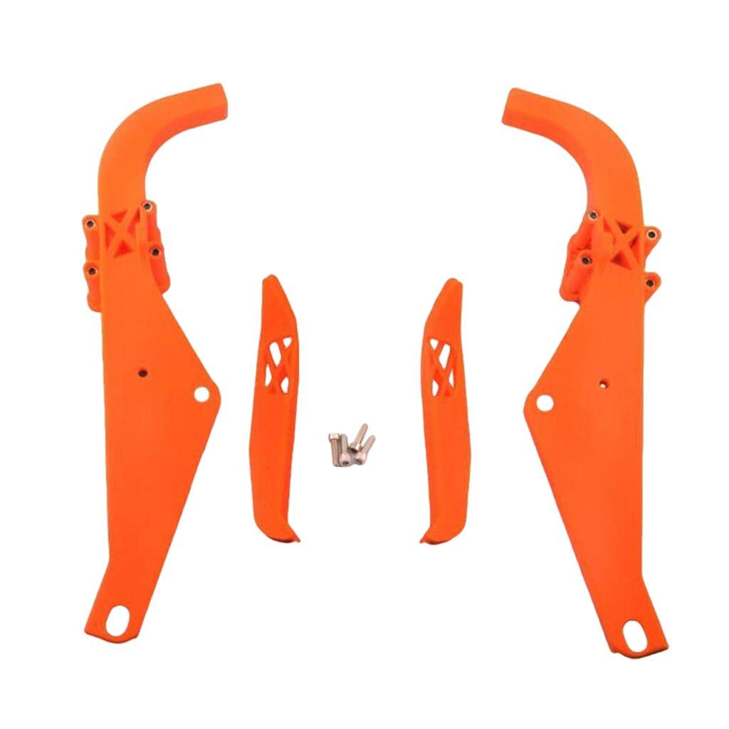 Ronyme Motorcycle Batwing Inner Fairing Support Brackets with Screws - Compatible with Harley Davidson Dresser 1993-2013 Models (Orange) - Durable Motorcycle Accessories for Enhanced Wind Protection & Custom Styling