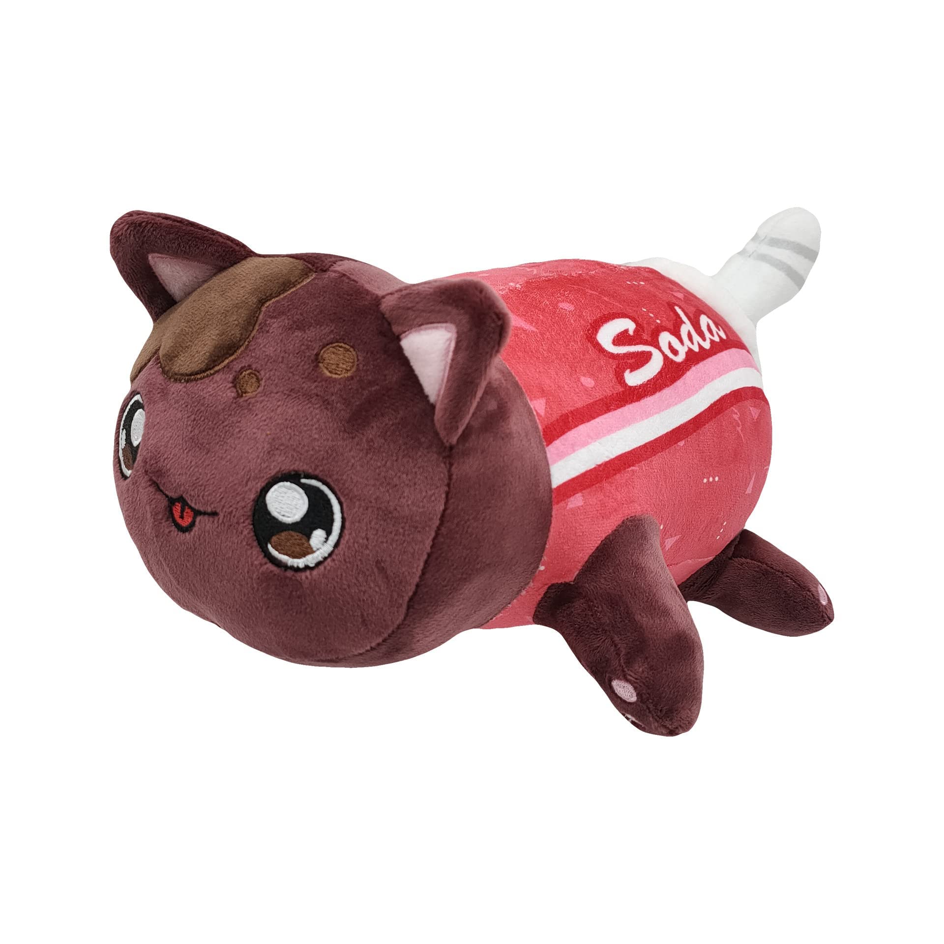 HRZZEOKV Mee Meows Wolf Cat Plush Toy - Cute Anime Cartoon Stuffed Animal, Soft Plush Pillow Gift for Kids & Anime Fans | Perfect for Cuddling, Room Decor, and Birthday Gifts