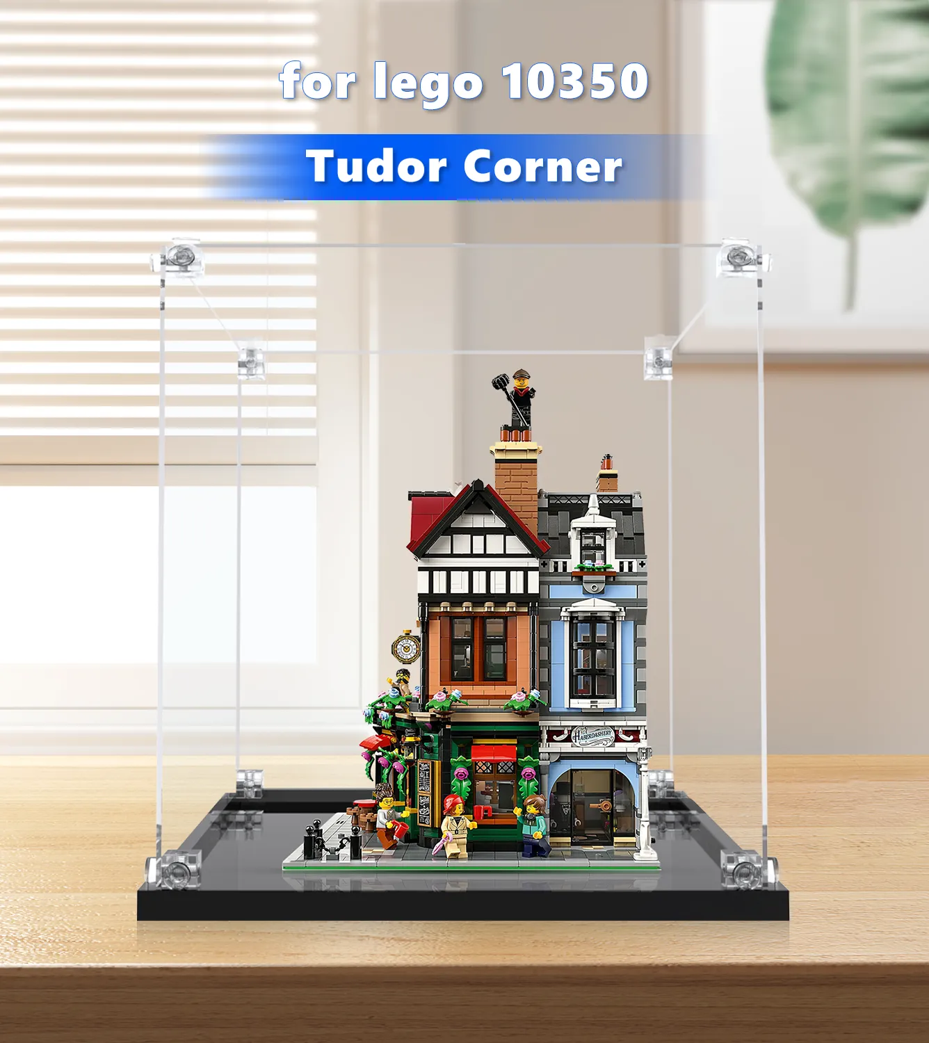LEGO® Icons Tudor Corner 10350 Display Case - Premium Acrylic Showcase for LEGO Building Set - Perfect for Home Decoration, Office Display & Collector's Showcase