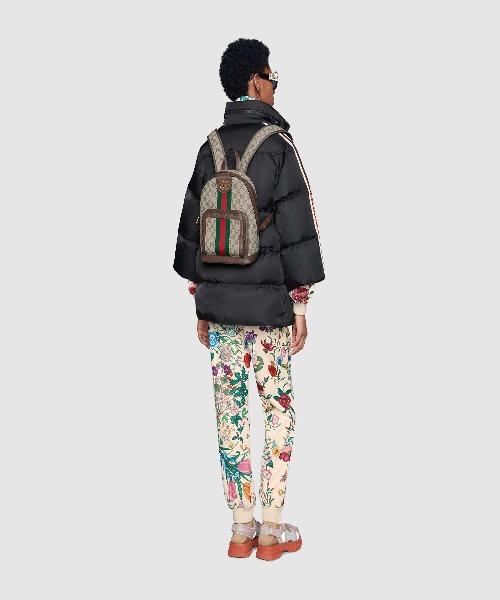 Gucci Ophidia GG Small Backpack for Women - Beige & Ebony Crossbody Bag | Fashionable Luxury Handbag for Travel, Work & Everyday Use