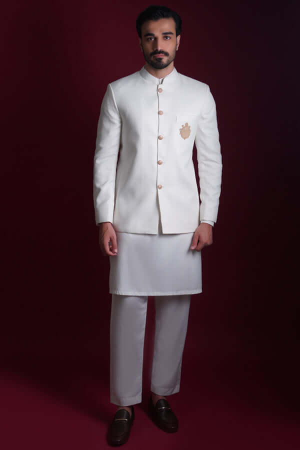 Prince Coat with A.I Signature Emblem - Elegant Formal Wear for Weddings, Prom & Special Occasions