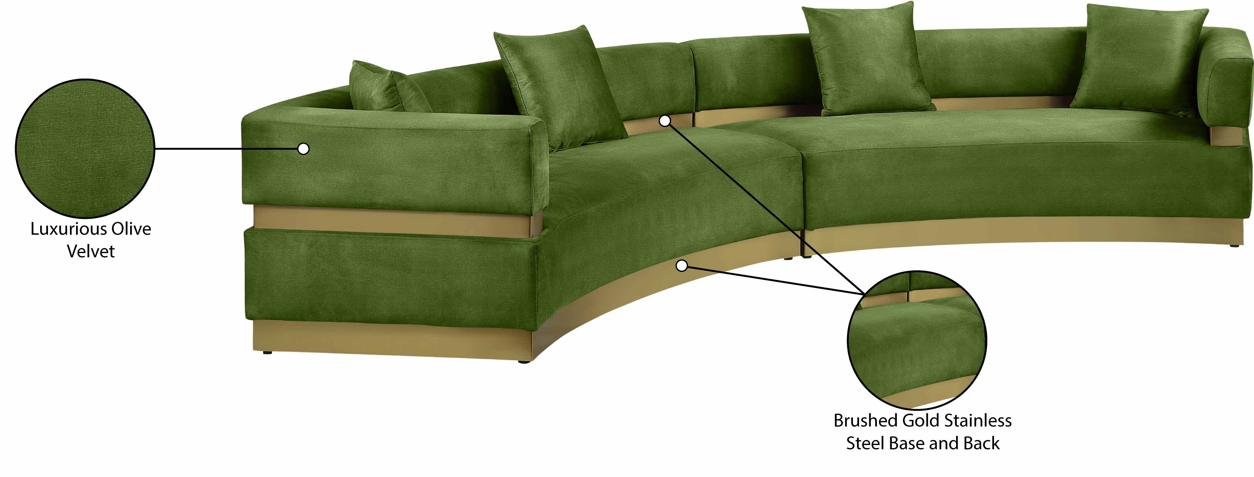 Belsa Velvet 2-Piece Sectional Sofa Set - Modern L-Shaped Couch with Soft Velvet Upholstery for Living Room, Lounge & Family Room Comfort